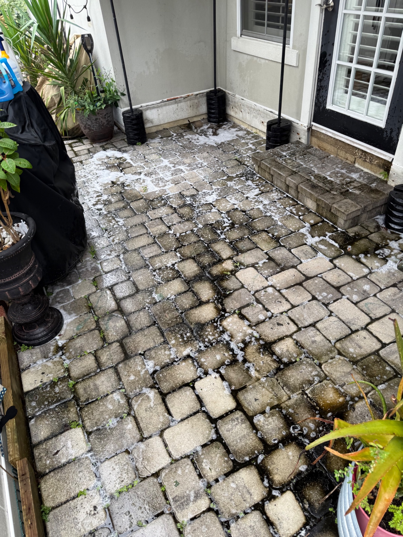 Property before cleaning, stained and dirty