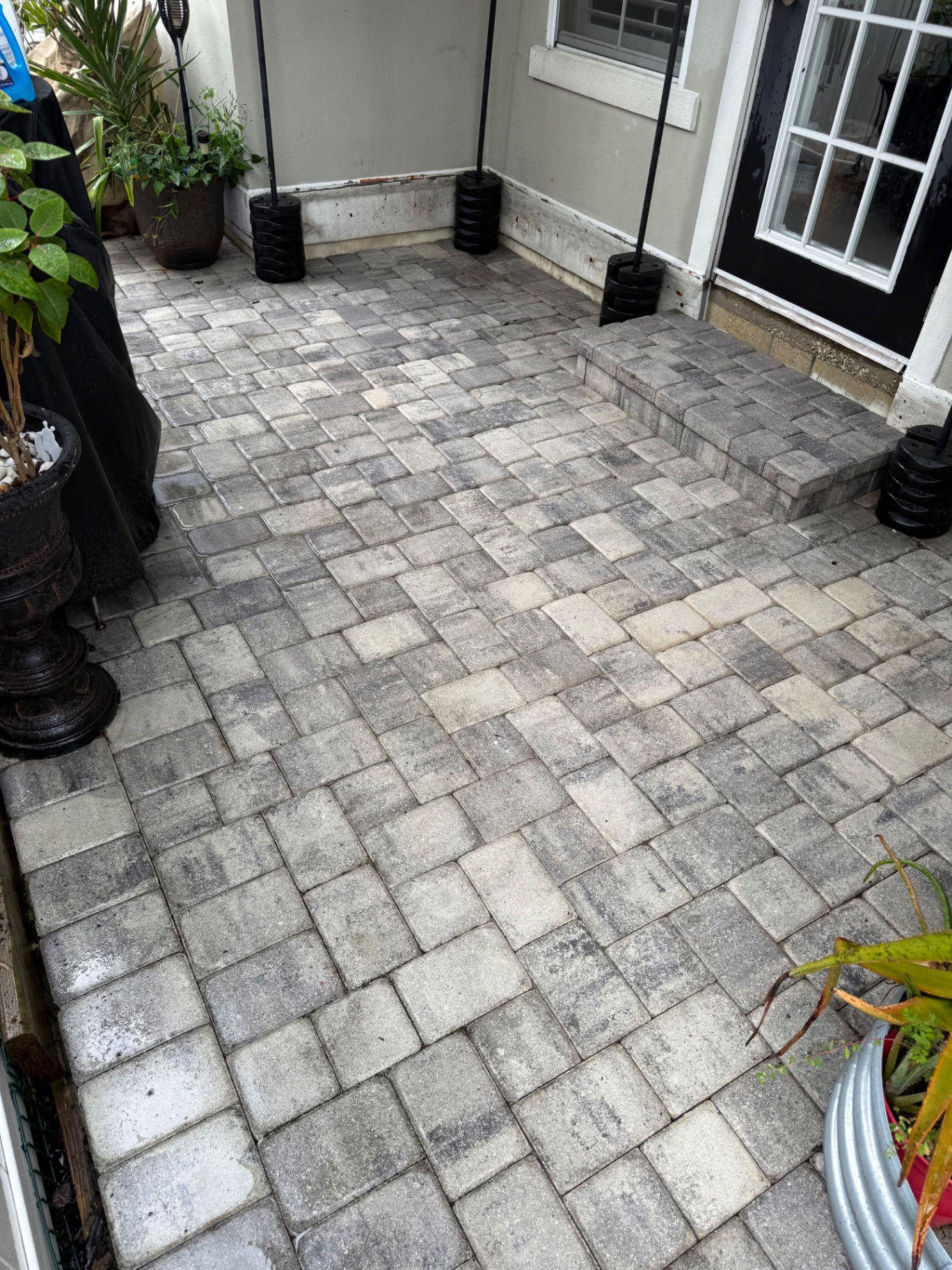 Property after professional pressure washing